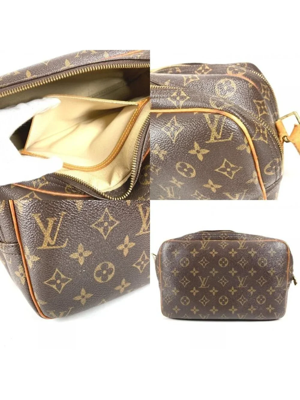 Louis Vuitton Shoulder Bag Reporter PM Lipoter PM Monogram Canvas Brown